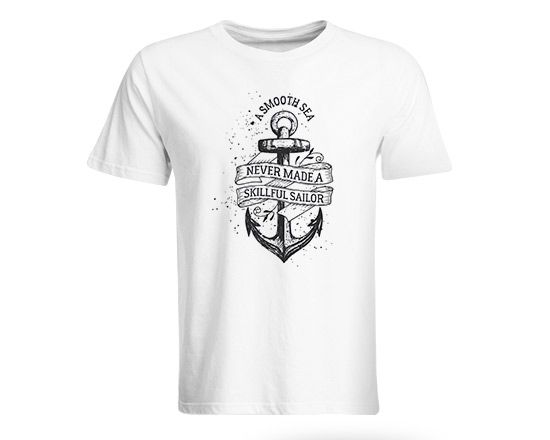 T-shirt uomo con ancora