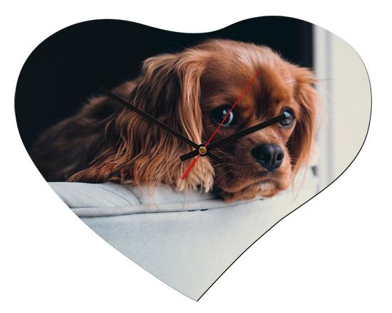 orologio cuore in masonite personalizzato