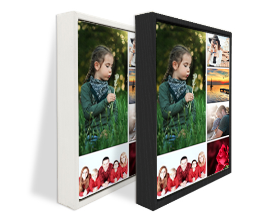 Tela americana rettangolare verticale collage con 6 riquadri