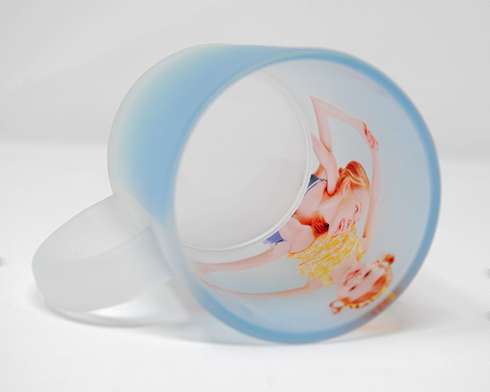 personalizza la tua tazza vetro effetto ghiaccio