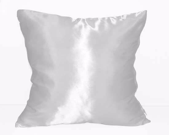 Cuscino personalizzato in raso con retro bianco