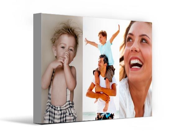 Tela collage personalizzato da 3 foto