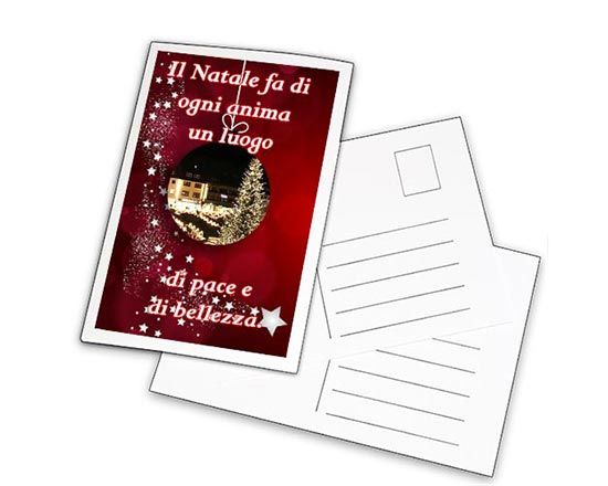 Cartoline personalizzate con grafiche di Natale