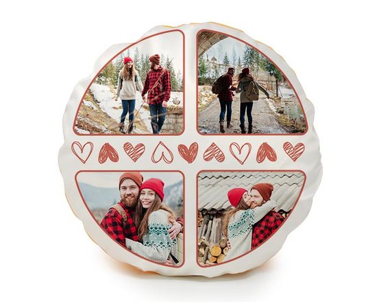 crea cuscino rotondo con grafica e foto