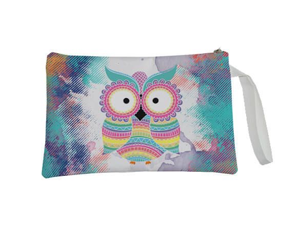 Gufetto colorato su pochette