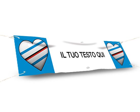 Striscione 150x30 Cuore genovese