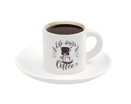 Tazzina espresso con grafica