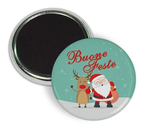 Magnete da frigo Babbo e renna