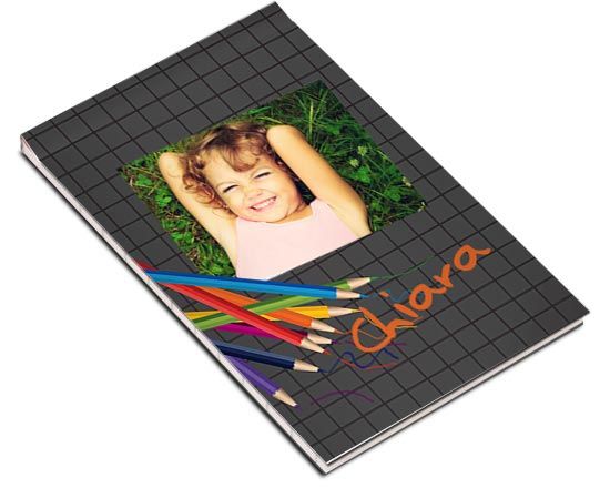 Block notes rigido matite colorate