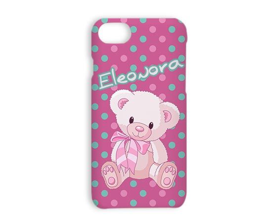 Cover iPhone 7 3D Pink bear