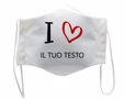 Mascherina viso I Love