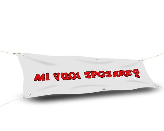 striscione personalizzato con messaggi
