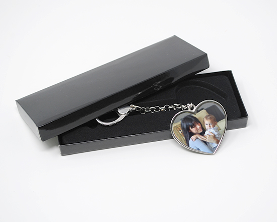 ciondolo per borsa con scatolina