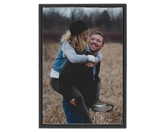 Tela americana Ritratto Verticale con cornice nera