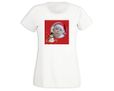T-shirt donna in cotone Christmas in red