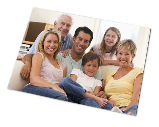 Magnete gigante personalizzato con foto di famiglia