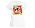T-shirt donna in cotone Renna natalizia