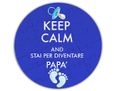 Puzzle legno rotondo Keep calm dad