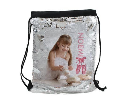 zainetto personalizzato paillettes
