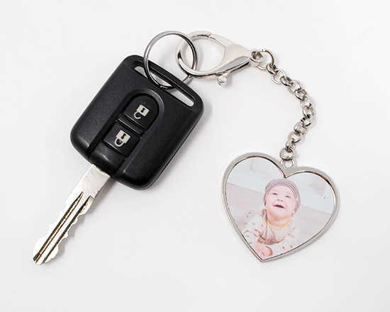 ciondolo portachiavi a cuore