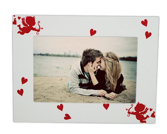 cornice foto cupido rosso