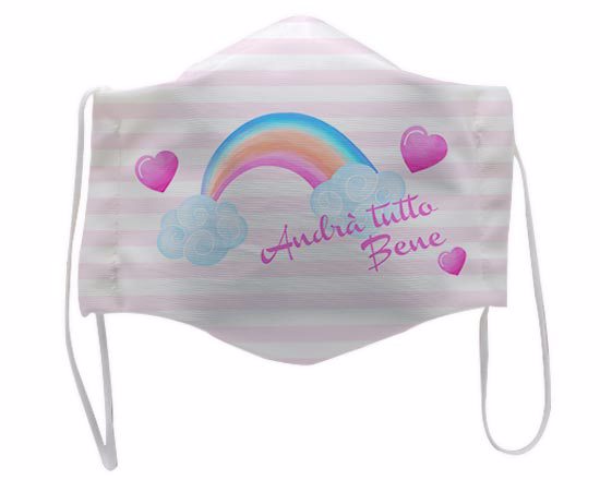 Mascherina viso Arcobaleno