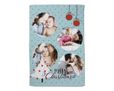 coperta collage con alberello e palline