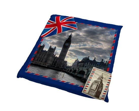 Cuscino per sedie con grafica Londinese