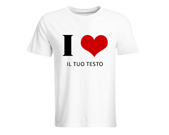 T-shirt unisex con grafica per s. valentino