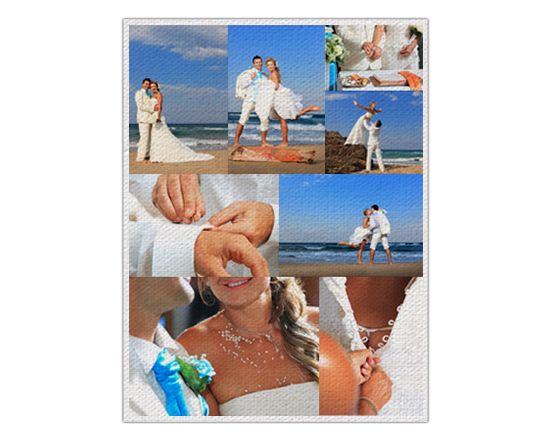 crea tela collage senza telaio