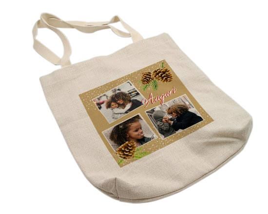 Shopper in Juta Pigne natalizie