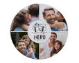 Foto puzzle rotondo con grafica collage