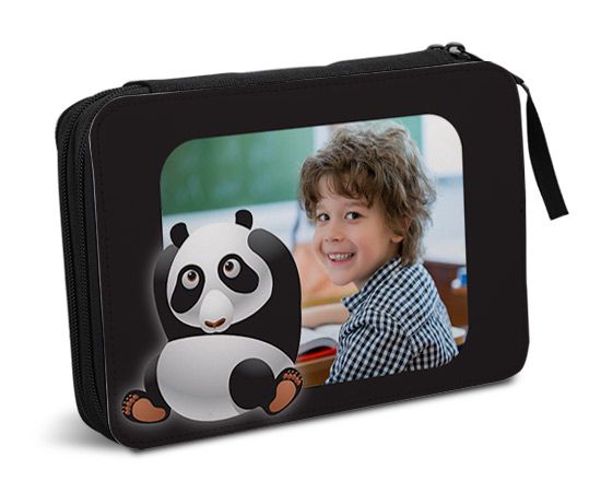 astuccio personalizzato con panda