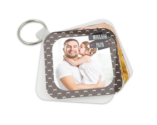 Portachiavi fotolibro personalizzato su 12 facciate fronte-retro