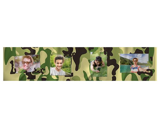 La tua sciarpa in pile dallo stile militare