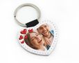 Portachiavi a cuore in pelle love