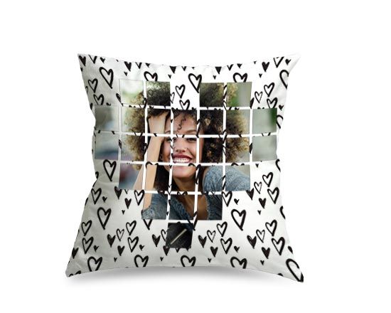 Cuscino dainetto Love black and white