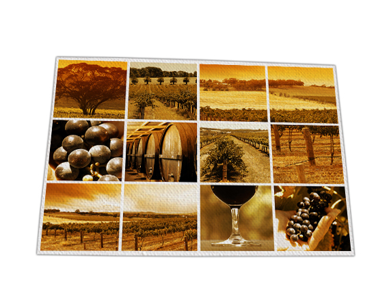 stampa collage su tela senza intelaiatura