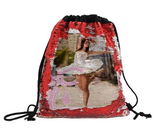 inverti le paillettes e scopri l'immagine stampata