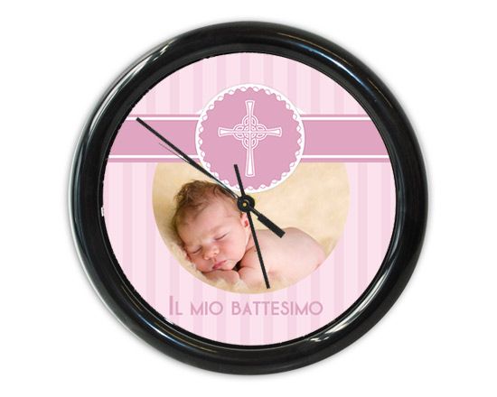 Orologio da parete rotondo Baptism her