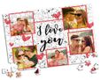 Puzzle A3 I love you collage