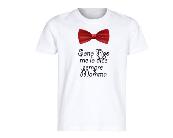 T-shirt-bimbo con grafica papillon