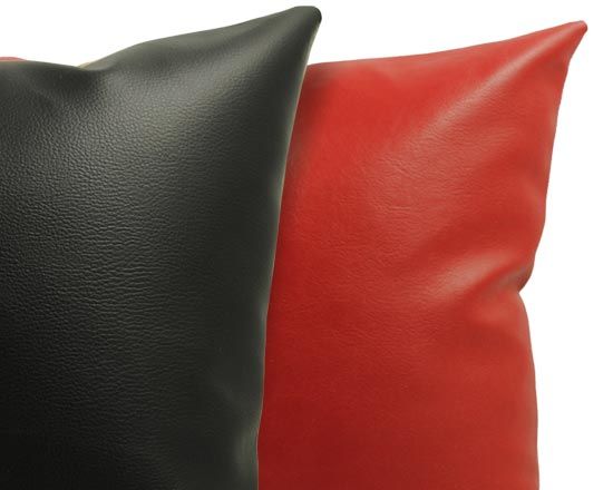 retro in pelle rossa o nera - dettagli