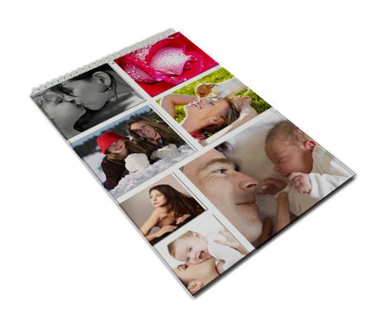 realizza il tuo block notes con un collage di immagini