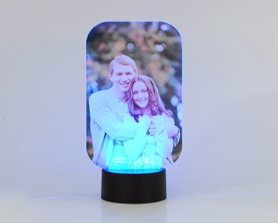 led illuminati lampada personalizzata