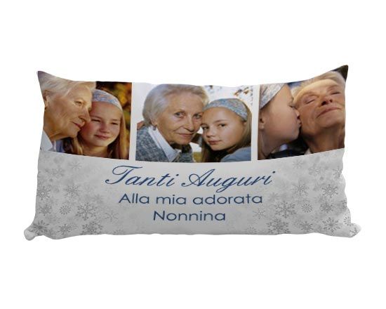 Cuscino Carezza con collage di foto di famiglia