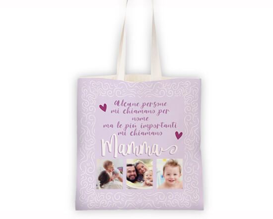 borsa shopping con grafica