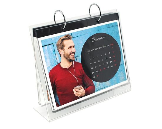 grafica con cerchio per calendario in plexiglass