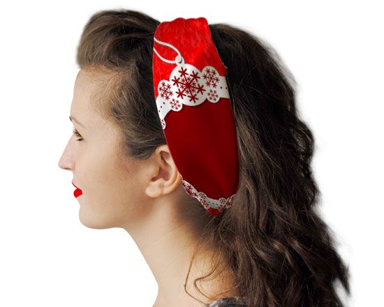 bandana personalizzato con grafica natalizia