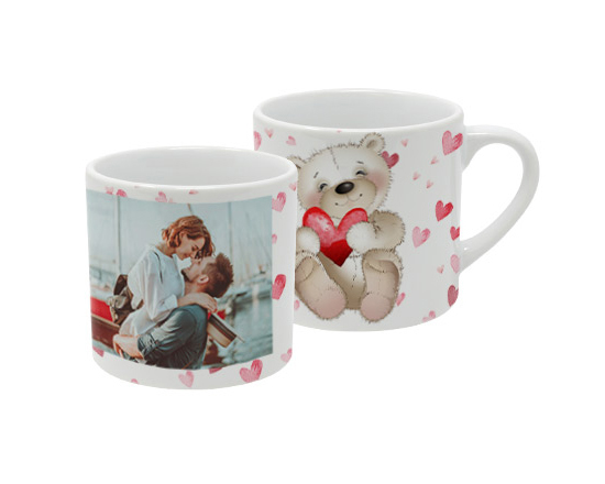 Tazzina da caffè con grafica con orsetto